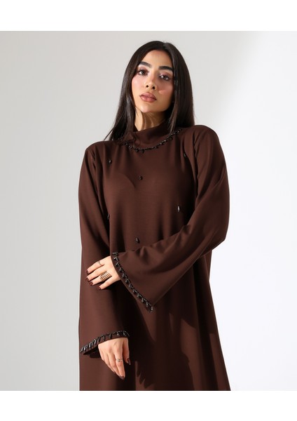 Kadın Taş Detay Davet Büyük Beden Elbise