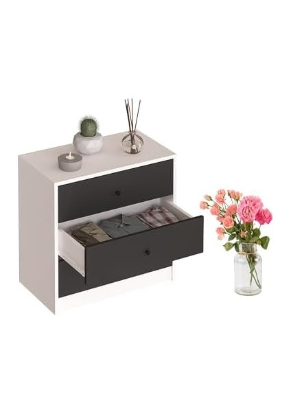 3 Çekmeceli 2 Renkli Şifonyer modelleri