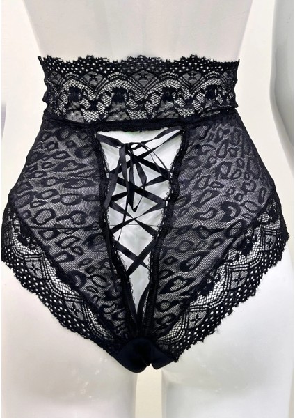 Siyah Dantelli Yüksek Bel Külot VENÜS-K1013 fiyatları