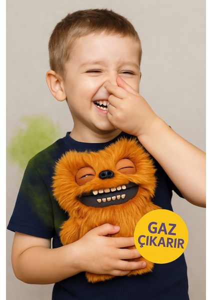 Gaz Çıkaran Fuggler Fart Face Sesli Hareket Sensörlü Komik Çirkin Peluş Oyuncak Count Underoo Mcgoo