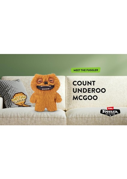 Gaz Çıkaran Fuggler Fart Face Sesli Hareket Sensörlü Komik Çirkin Peluş Oyuncak Count Underoo Mcgoo fırsatları