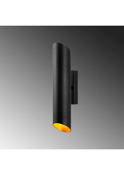 Cut Rustik Metal Borulu Tekli Duvar Aplik Pütürlü Siyah,endüstriyel Dekoratif Duvar Lambası CUT11820 modelleri