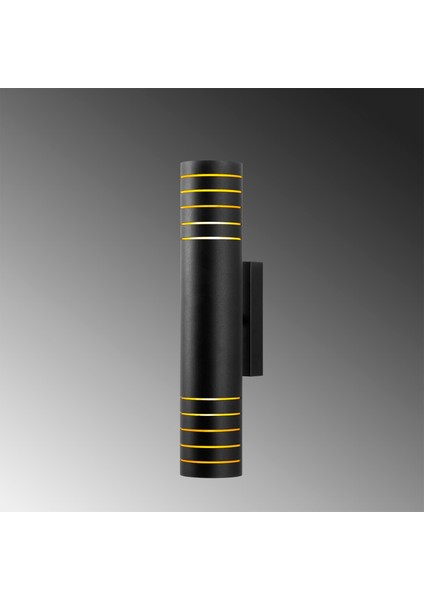 Cut Rustik Metal Borulu Tekli Duvar Aplik Pütürlü Siyah,endüstriyel Dekoratif Duvar Lambası CUT11825 modelleri