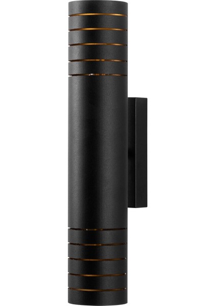 Cut Rustik Metal Borulu Tekli Duvar Aplik Pütürlü Siyah,endüstriyel Dekoratif Duvar Lambası CUT11825 fırsatları