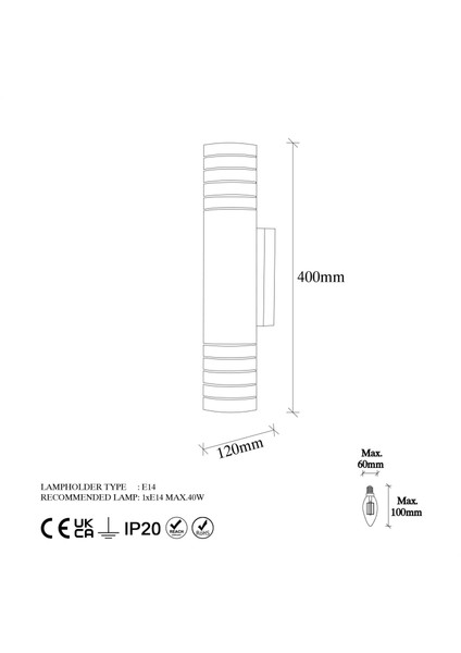 Cut Rustik Metal Borulu Tekli Duvar Aplik Pütürlü Siyah,endüstriyel Dekoratif Duvar Lambası CUT11825 indirimleri