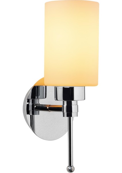 Balcova Modern Tekli Cam Aplik Krom, Dekoratif Duvar Lambası BALCOVA-N-344