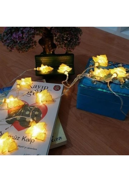 ® Metal Örgülü Çam Ağacı Şeklinde Günışığı Şerit LED Işık Zinciri