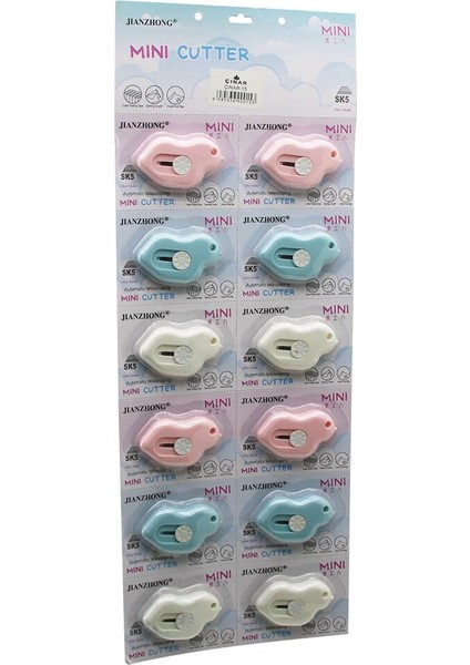 12 Adet Penguen Mini Cep - Çanta Falçata - Maket Bıçak (5148)