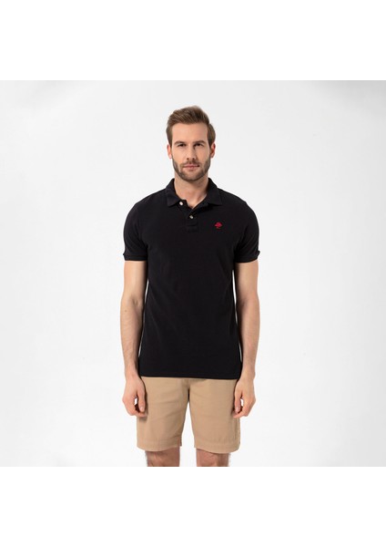 Patriot Erkek Siyah Polo Tişört