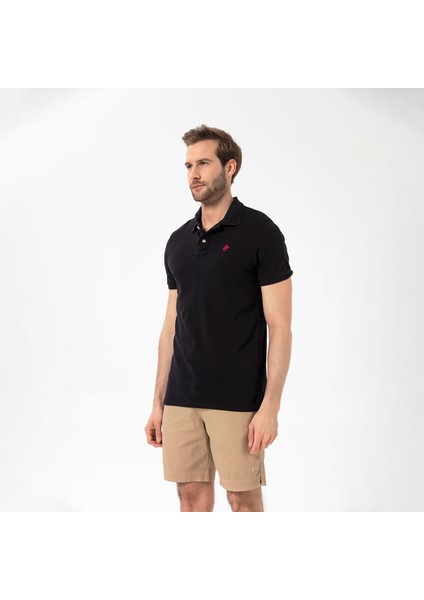 Patriot Erkek Siyah Polo Tişört