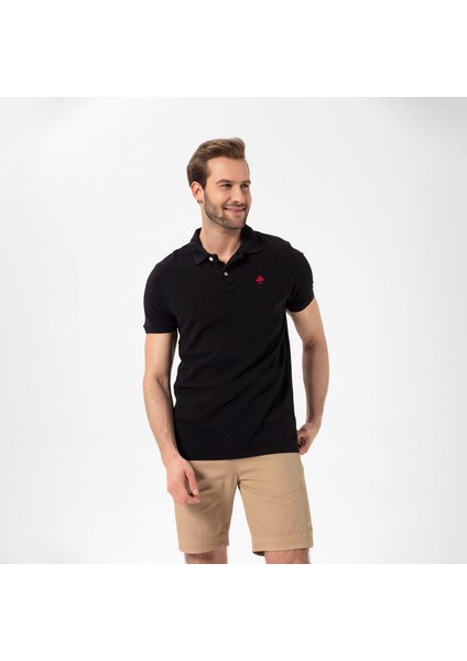 Patriot Erkek Siyah Polo Tişört