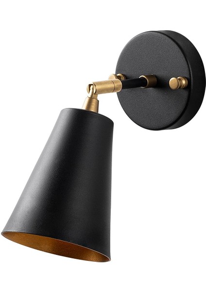 Evander Hareketli Başlık Tekli Aplik Siyah, Modern Metal Sıvama Dekoratif Lamba EVANDER-13191 modelleri