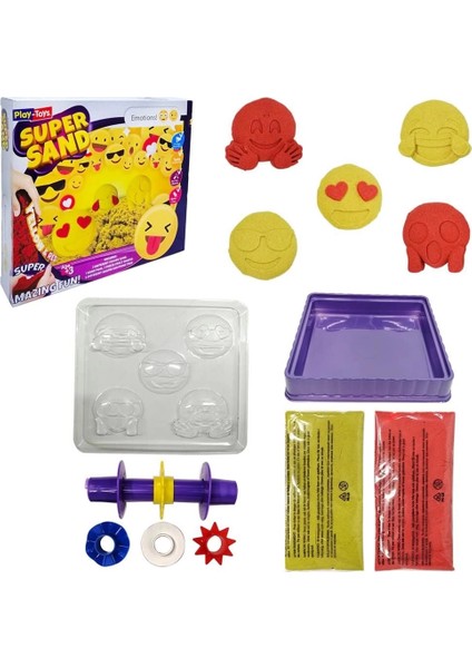 Play-Toys Emoji Oyun Kumu Süper Sand Seti