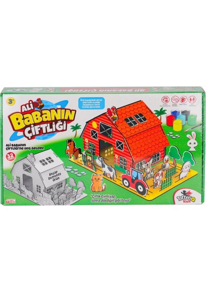 8202 Ali Babanın Çiftliği 3D Puzzle ve Boyama -Totteriq