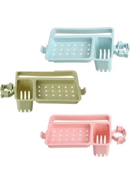 ® Musluğa Takılan Sünger Havlu Askılı Sabun Hazneli Mutfak Banyo Lavabo Düzenleyici Organizer fiyatları