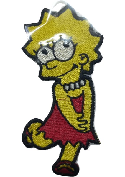 Aplike Ütü Ile Yapışan Simpson Lisa Arma 6x2,5 cm