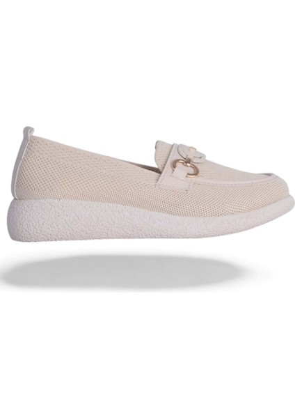 Abboud 2154 Krem Kadın Babet Ayakkabı fiyatları