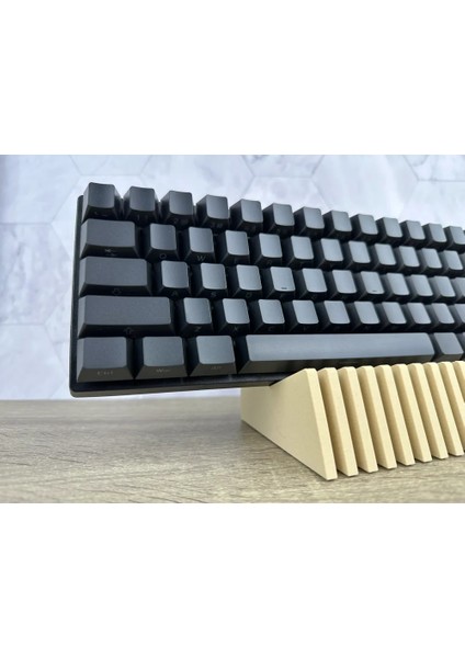 Masaüstü Klavye Standı / Tutucusu - Setup Görünümünü Zenginleştiren Dikey Dekorasyon - Istediğiniz Renkte