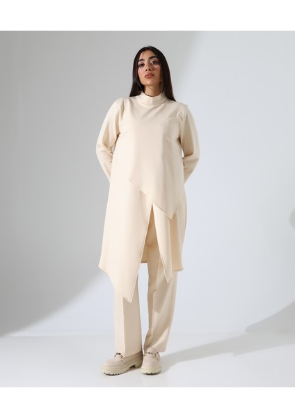 Kadın Asimetrik Boğazlı Iki Parça Büyük Beden Pamuk Takım fiyatları