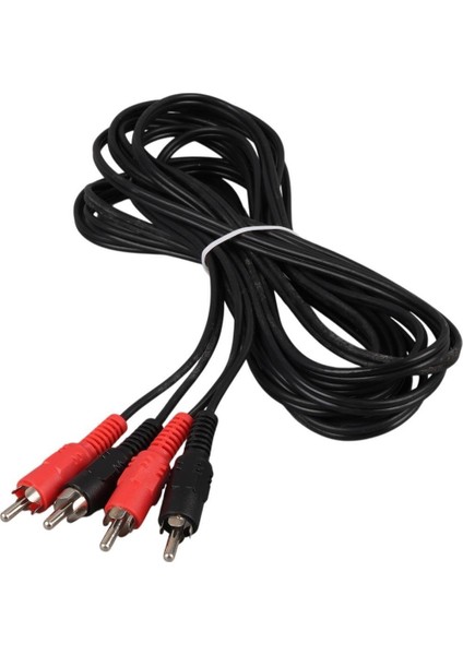PM-428 Siyah 5 Metre 2 Rca + 2 Rca Kablo fiyatları