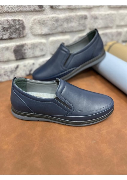 Hakiki Deri Ortopedik Rahat Hafif Yumuşak Erkek Ayakkabı
