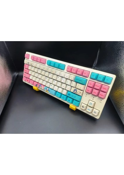 Masaüstü Klavye Standı / Tutucusu - Setup Görünümünü Zenginleştiren Dikey Dekorasyon - Istediğiniz Renkte