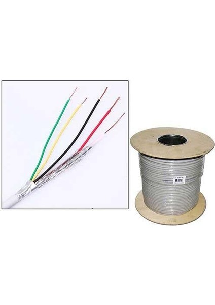 2+1 500MT Bakır Cctv Kablosu 2X0,22X0,33