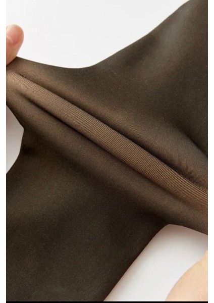 Kadın Siyah Termal Külotlu Çorap – Içi Polarlı Peluşlu, Sıcak Tutan, Kışlık Kalın Model (S/m - L/xl)