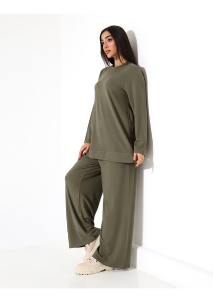 Kadın Yün Viskon Büyük Beden Tunik