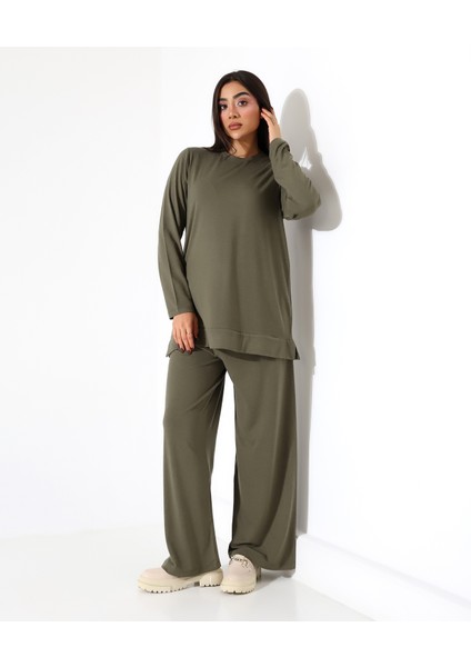 Kadın Yün Viskon Büyük Beden Tunik