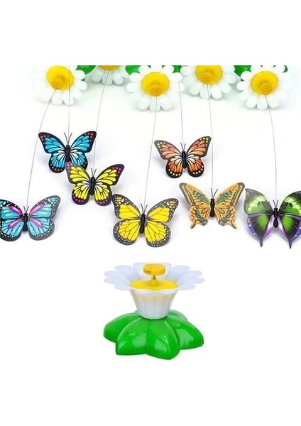Hareketli Dönen Kelebek - Kedi Oyuncağı ( Pille Çalışır) fırsatları