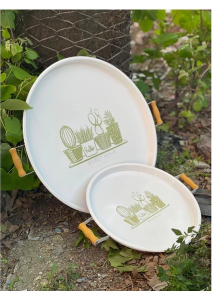 Ikili Yuvarlak Sunum Tepsisi Seti modelleri