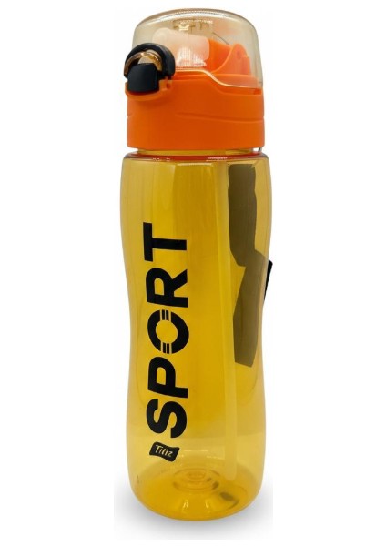 Rio Matara 750 ml Kapaklı- Pipetli, Kapak Koruma Kılıflı Su Matarası Turuncu fırsatları