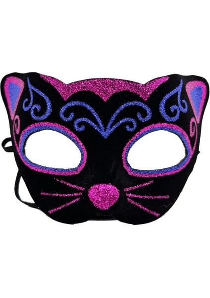 Kadife Kaplama Kedi Maskesi