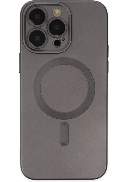 CPT16 iPhone 13 Pro Kılıf Moshi Lens Magneticsafe Silikon - Füme