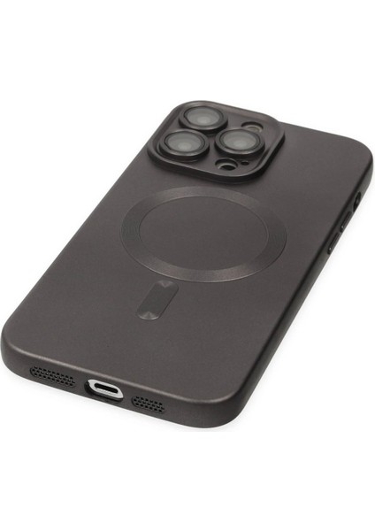 CPT16 iPhone 13 Pro Kılıf Moshi Lens Magneticsafe Silikon - Füme indirimleri