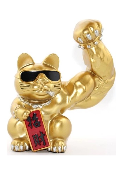 Polyester Şanslı Kedi Figürü Model 2