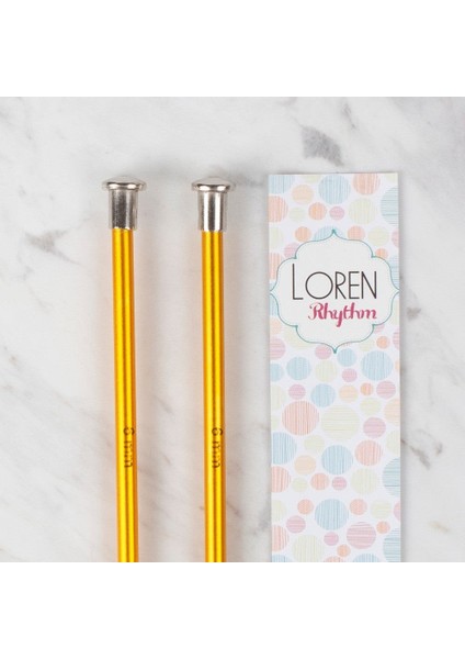 Loren Rythm 6mm Sarı Renkli Metal Örgü Şişi fiyatları