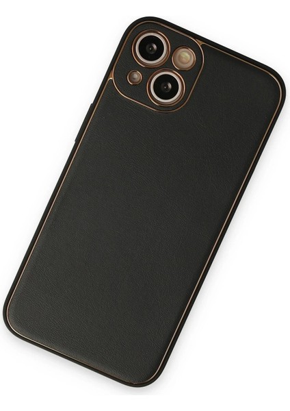 CPT16 iPhone 14 Plus Kılıf Coco Deri Silikon Kapak - Siyah fiyatları