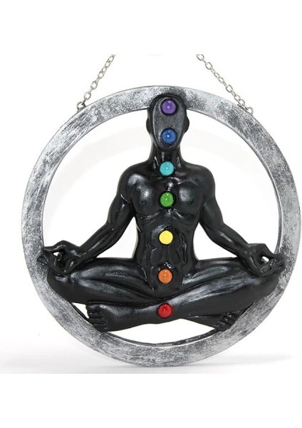 Polyester Duvara Asmalı 7 Chakra Pano