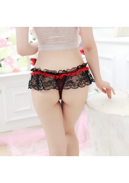 Kadın Kırmızı Fiyonklu Seksi Külot fırsatları