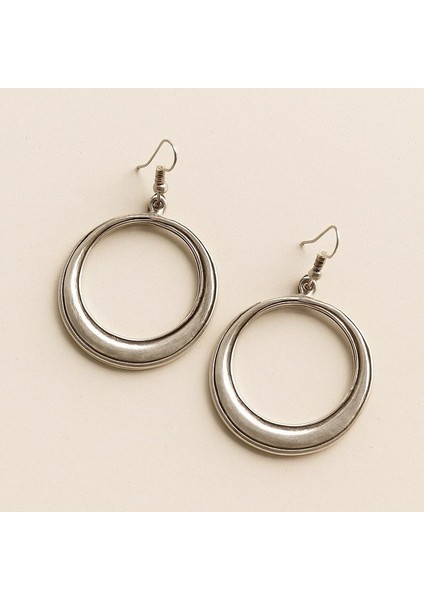 Halka Şekilli Kadın Küpe Çift Adet Gümüş Kaplama El Yapımı Küpe fiyatları