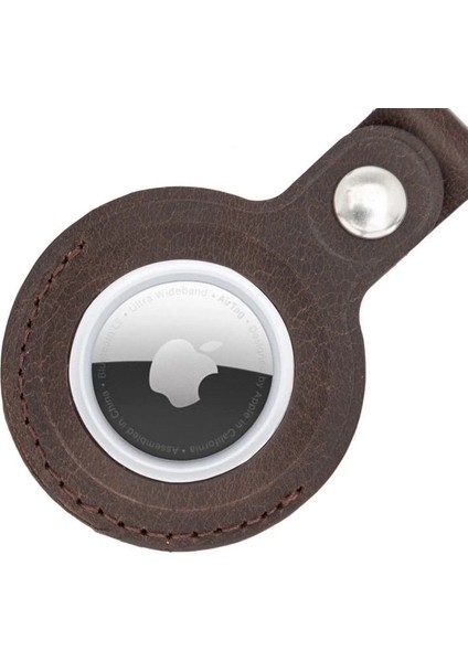 Apple Airtag Uyumlu Deri Anahtarlık, Acı Kahve modelleri