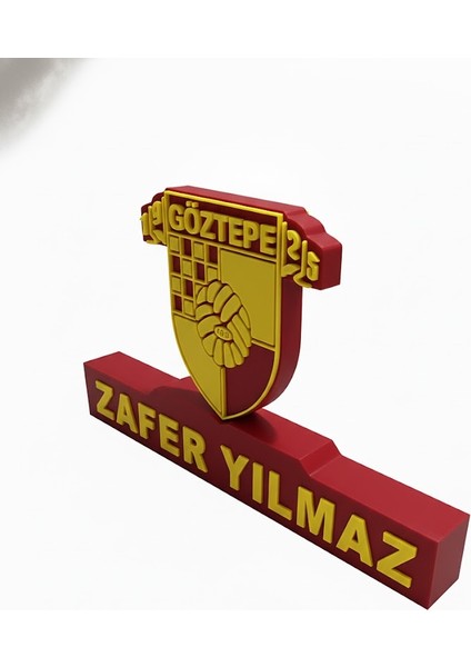 Göztepe Taraftar Masaüstü Arma 3D Baskı – Kişiye Özel modelleri