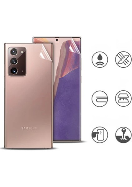 Sm Galaxy Note 20 Film Ön Arka Full Koruyucu Membran Nano Hidrojel Koruyucu Set-(57 - A392H768-M13 modelleri