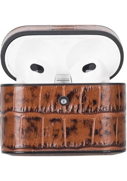 Casquet Apple Airpods 3.nesil Uyumlu Deri Kılıf Yk6 Taba fırsatları