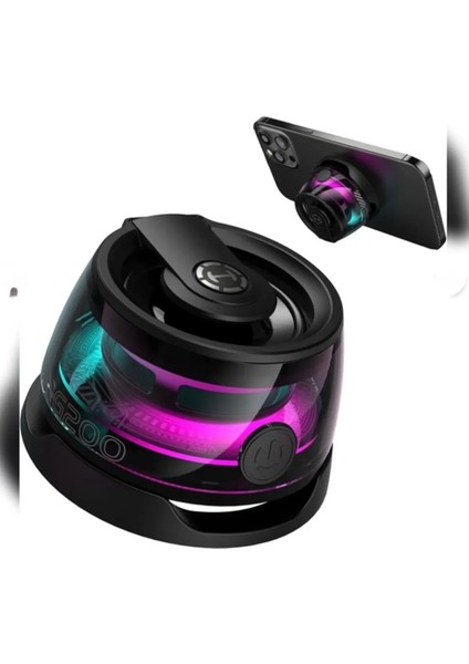 G200 Cepini Mıknatıslı Bluetooth Speaker Telefon Standı 5W Mini Rgb fiyatları
