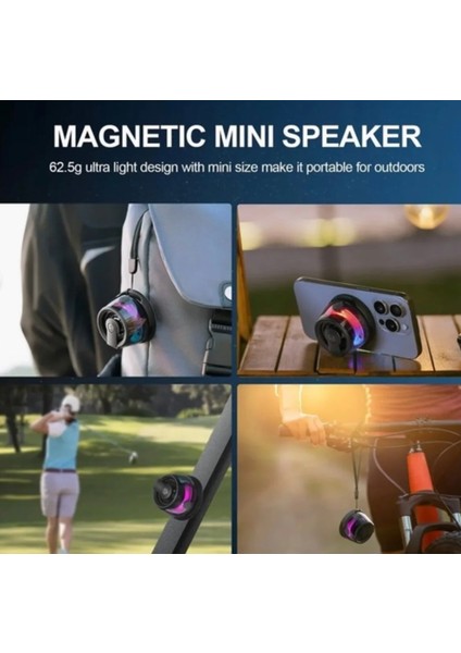G200 Cepini Mıknatıslı Bluetooth Speaker Telefon Standı 5W Mini Rgb modelleri