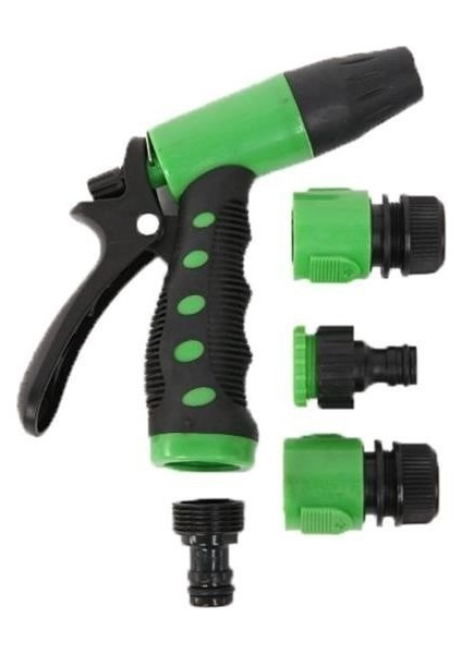 ® 2 Fonksiyonlu 5li Bahçe Tarla Otomatik Sulama Tabancası Seti Hortum Bağlantısı Aparatı