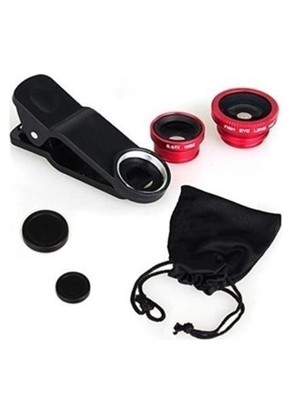 ® Balık Gözü Cep Telefonu Lensi (Tüm Modellere Uyumlu)